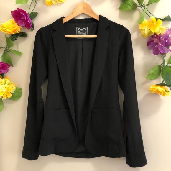 Streetwear Society Jackets & Blazers - 4/$20🍄 Streetwear Society Black Open Front Blazer